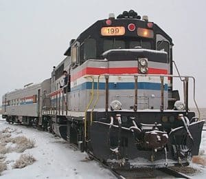 Photo: original test train at TTCI, Inc., 