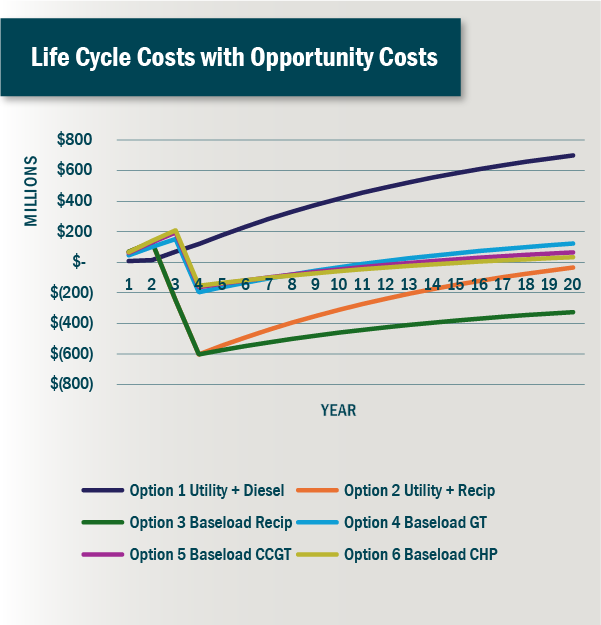 Life Cycle Costs with Opportunity Costs